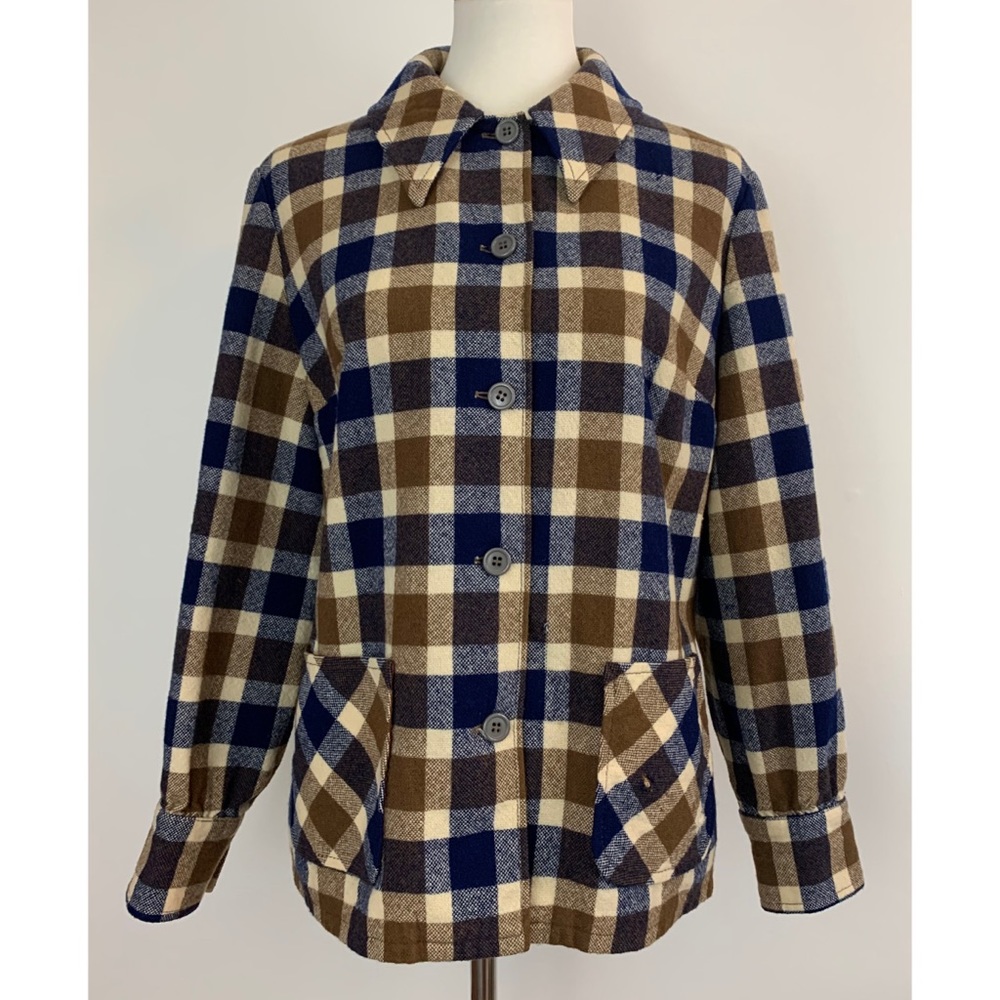 VTG Pendleton Flannel Brown and Blue knockabouts